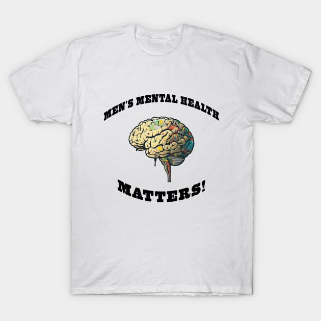 Men's Mental Health Matters T-Shirt by Depressed Bunny